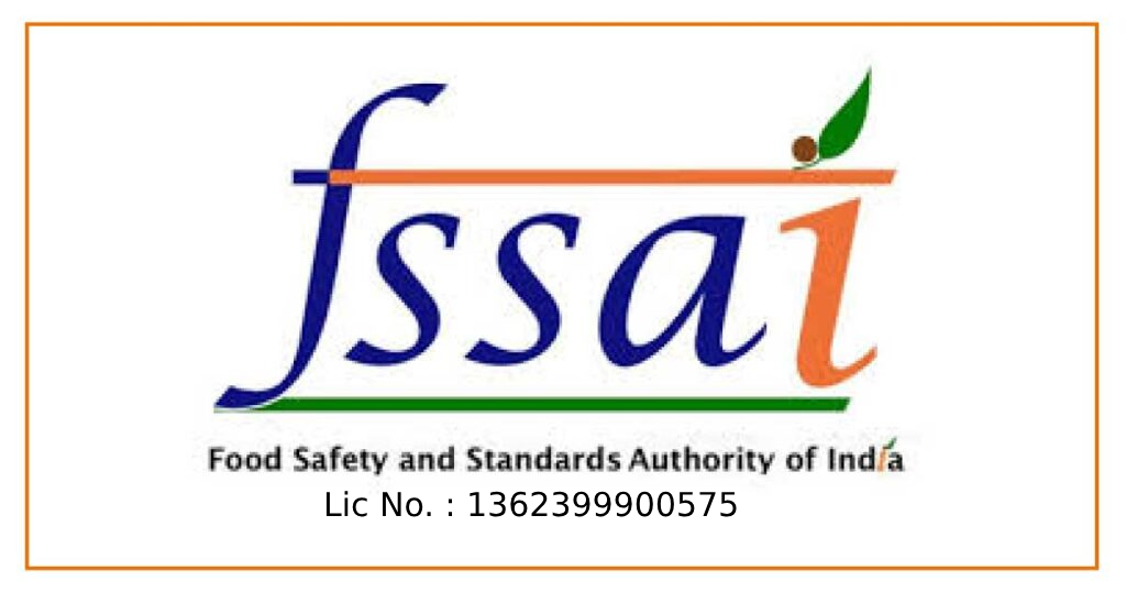 FSSAI Lic No. : 1362399900575